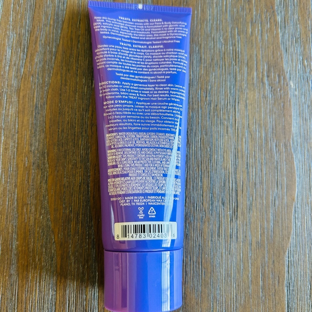 EWC European Wax Center Detoxifying Mask 4oz NWT AHA BHA Charcoal - Picture 3 of 4
